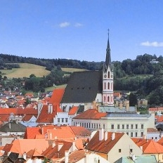 Český Krumlov city view